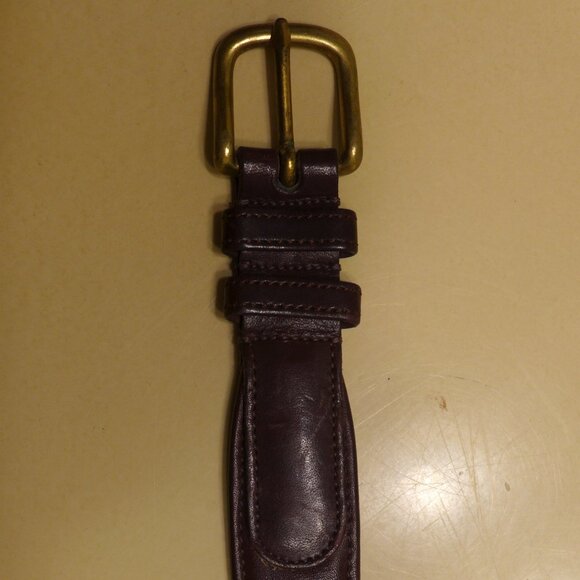 Coach Tab Belt 32" Burgundy 6305 - Picture 1 of 5